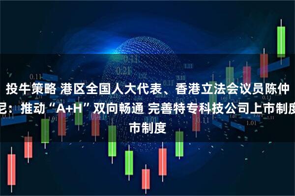 投牛策略 港区全国人大代表、香港立法会议员陈仲尼：推动“A+H”双向畅通 完善特专科技公司上市制度
