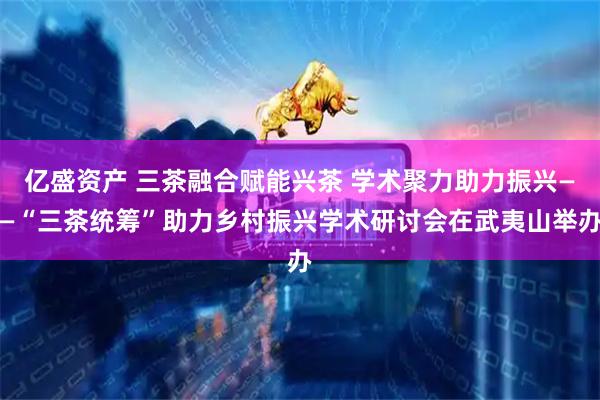 亿盛资产 三茶融合赋能兴茶 学术聚力助力振兴——“三茶统筹”助力乡村振兴学术研讨会在武夷山举办