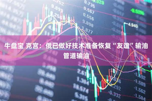 牛盘宝 克宫：俄已做好技术准备恢复“友谊”输油管道输油