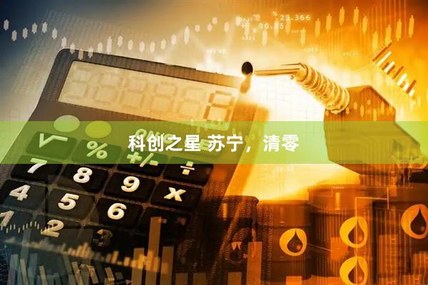 科创之星 苏宁，清零