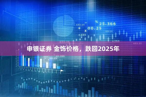 申银证券 金饰价格，跌回2025年