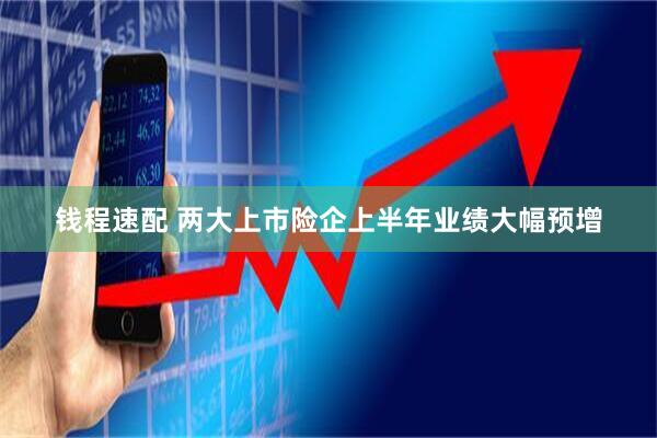 钱程速配 两大上市险企上半年业绩大幅预增